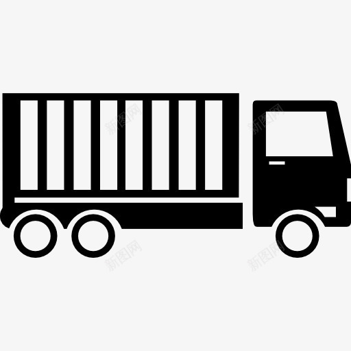 卡车集装箱图标png_新图网 https://ixintu.com 侧视图 旅游 汽车 科学与技术 货车 运输 集装箱