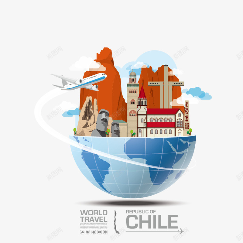 智利矢量图eps免抠素材_新图网 https://ixintu.com Chile 旅游 智利 智利建筑 矢量图