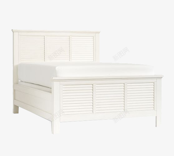 时尚白床psd免抠素材_新图网 https://ixintu.com 3d家具模型 卧室 古典 家具素材 家居模型 床psd 模型 白床