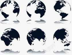 东半球地球图标高清图片