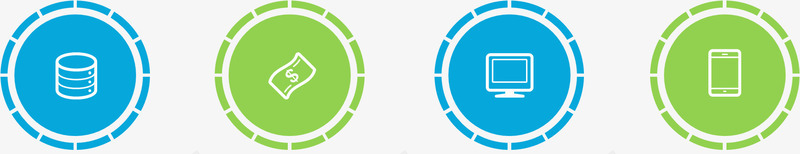 科技圆圈分类png免抠素材_新图网 https://ixintu.com 信息 分类 圆圈 绿色 蓝色