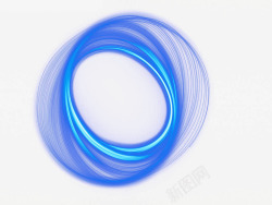 蓝色圆形重叠圆圈背景素材