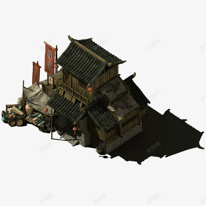 古代房屋png免抠素材_新图网 https://ixintu.com PNG 免费PNG 古典 古风房屋 房屋模型