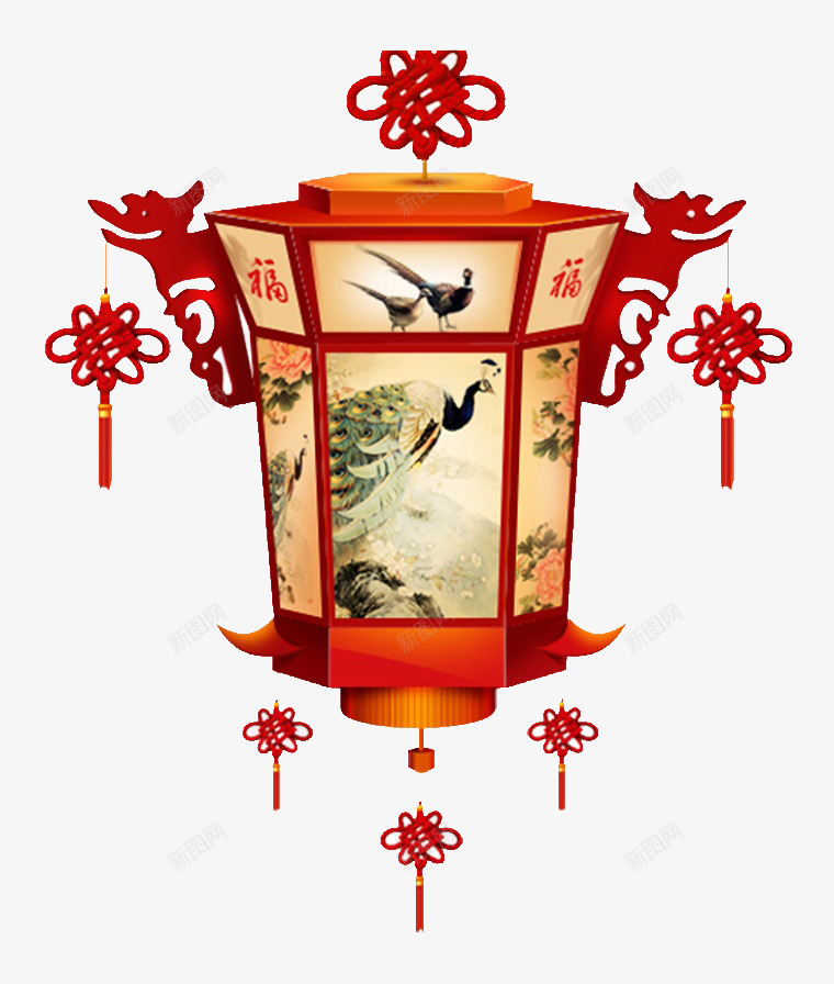 古代灯笼png免抠素材_新图网 https://ixintu.com png素材 中国结 中国风 古典 红色