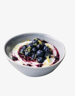 一碗酸奶一碗蓝莓酸奶高清图片
