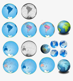 众多地球模型素材