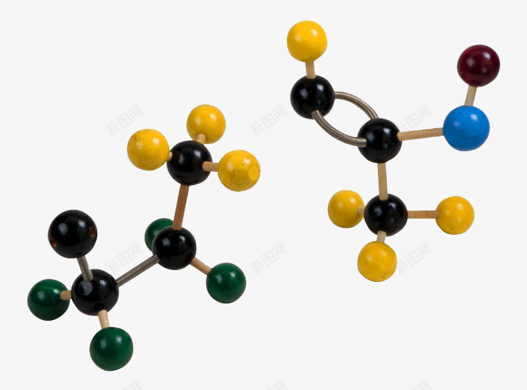 分子结构图模型png免抠素材_新图网 https://ixintu.com 分子 医学和科学 模型 结构图