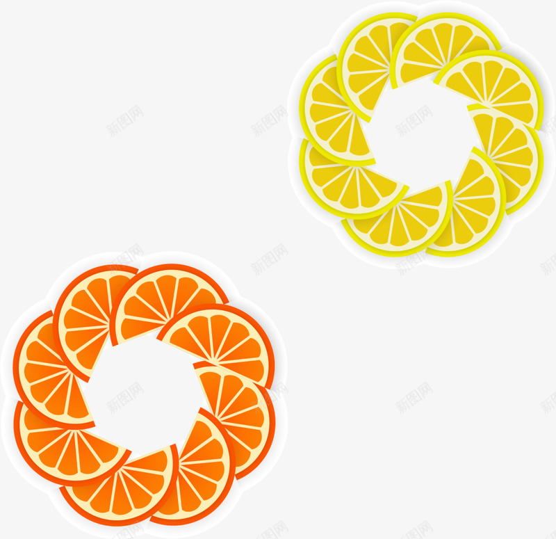 创意橘子圆圈png免抠素材_新图网 https://ixintu.com 创意圆圈 果肉 橘子圆圈 水果 红色橘子 美味橘子