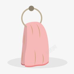 粉色护肤毛巾生活用品素材