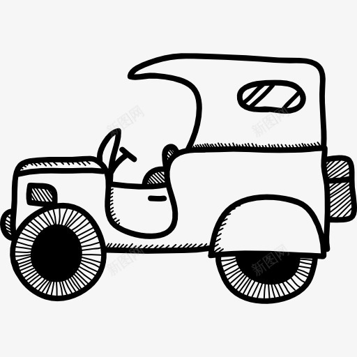 老式汽车模型图标png_新图网 https://ixintu.com 交通运输 古董 旧汽车 汽车 运输工具 运输车辆