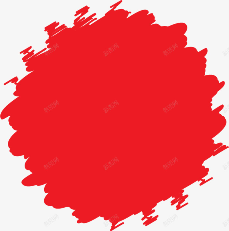 创意红色涂鸦png免抠素材_新图网 https://ixintu.com 创意涂鸦 唯美圆圈 抽象涂鸦 水彩 红色圆圈 红色涂鸦