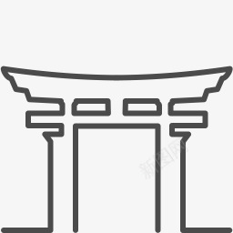 日本鸟居图标png_新图网 https://ixintu.com japan torii 庙门 日本 鸟居