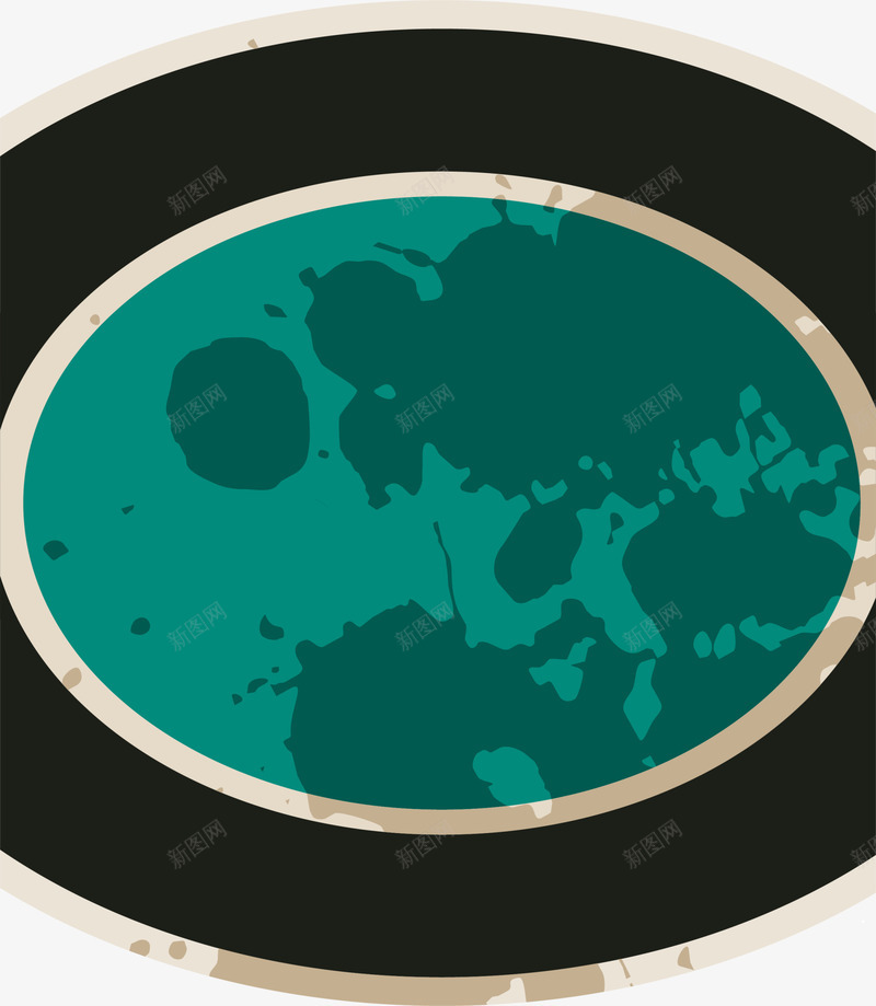 绿色圆圈徽章png免抠素材_新图网 https://ixintu.com 圆圈图案 复古标志 斑斓图案 绿色徽章 装饰图案 边框纹理