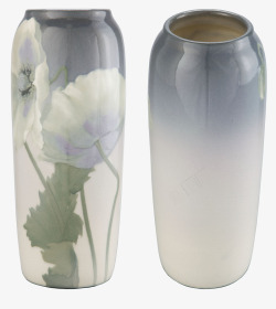 中国风陶瓷荷花花瓶中国风荷花陶瓷花瓶抠图高清图片