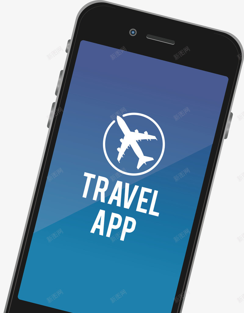 黑色手机模型png免抠素材_新图网 https://ixintu.com 手机 手机模型 旅游a 旅游app 旅游应用 矢量png 黑色手机