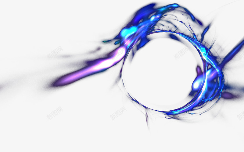蓝色圆圈光效png免抠素材_新图网 https://ixintu.com 光效 圆圈 素材 蓝色 设计