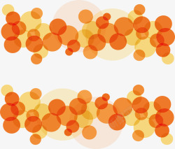 橘色圆圈边框矢量图素材