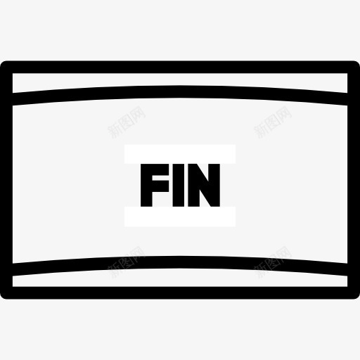 最后在屏幕上图标png_新图网 https://ixintu.com 形状 戏剧 电影
