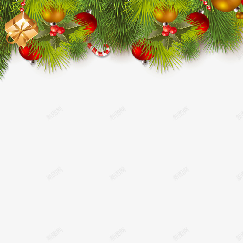 绿色圣诞植物png免抠素材_新图网 https://ixintu.com 光泽 圣诞 彩色 悬挂 植物 礼包 礼盒 绿色 节日