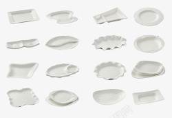 形状各异的各种形状的盘子高清图片
