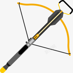 黄色弓箭矢量图素材