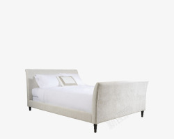 3d装饰床品白色的床素材