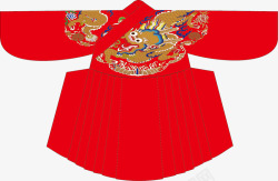 衣服红色龙袍图高清图片