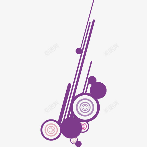紫色现代艺术装饰圆圈png免抠素材_新图网 https://ixintu.com 圆圈 现代 紫色 艺术 装饰