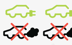 无污染汽车汽车废气污染素材