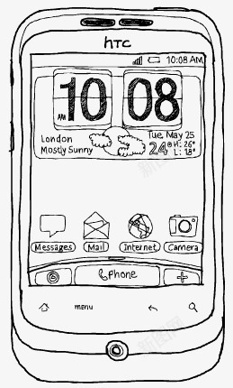 智能手机矢量图ai免抠素材_新图网 https://ixintu.com htc 手机 手机模型 手绘手机 智能手机 矢量图