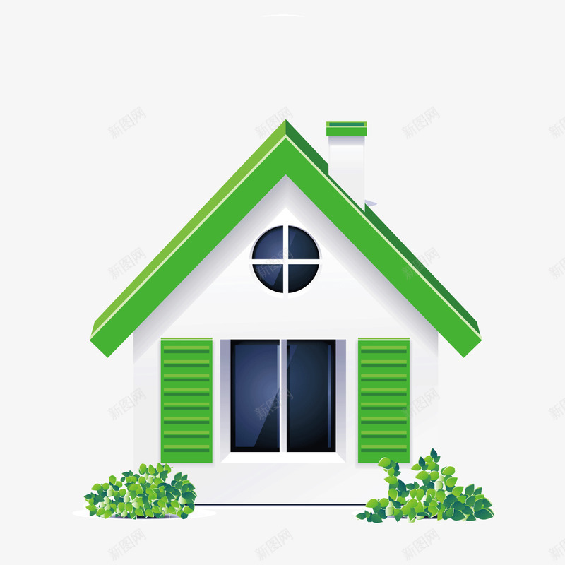 绿色小房子模型青草png免抠素材_新图网 https://ixintu.com 小房子 模型 绿色 青草