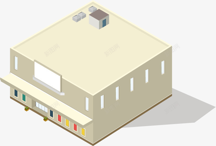 都市地产立体房屋模型png免抠素材_新图网 https://ixintu.com 地产 城镇 都市 高楼