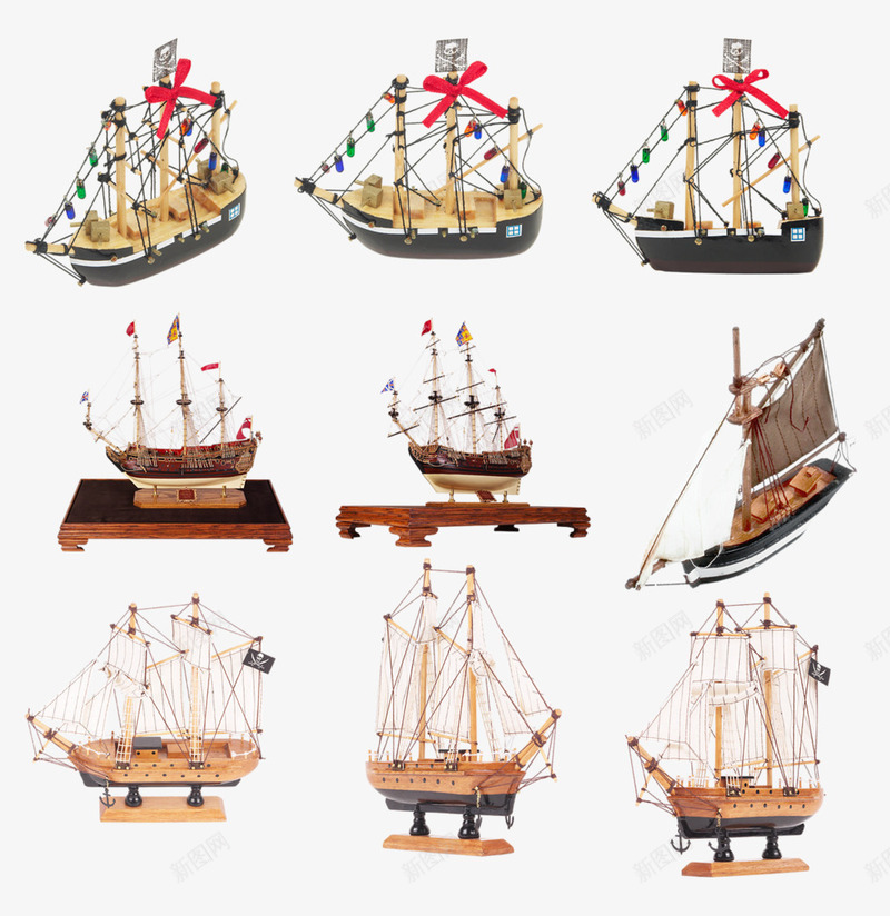 帆船模型png免抠素材_新图网 https://ixintu.com 古代船 古船复原 帆船 帆船模型 木船 木船船模 船模