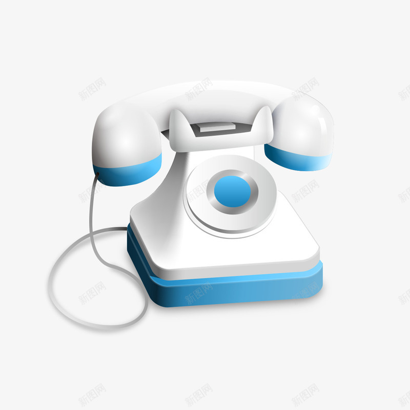 电话机模型png免抠素材_新图网 https://ixintu.com 打电话 模型 电话 白色 白色电话机