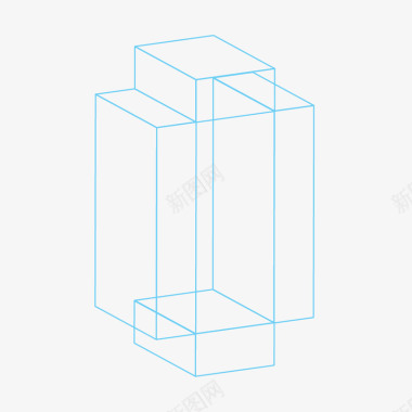 简约经典几何立体组合图形装饰图标图标