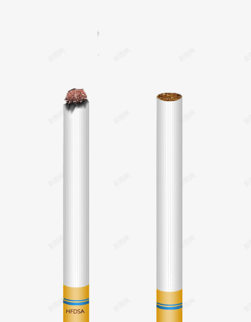 香烟烟卷png免抠素材_新图网 https://ixintu.com 尼古丁 有害健康 烟卷 烟草 燃烧 香烟