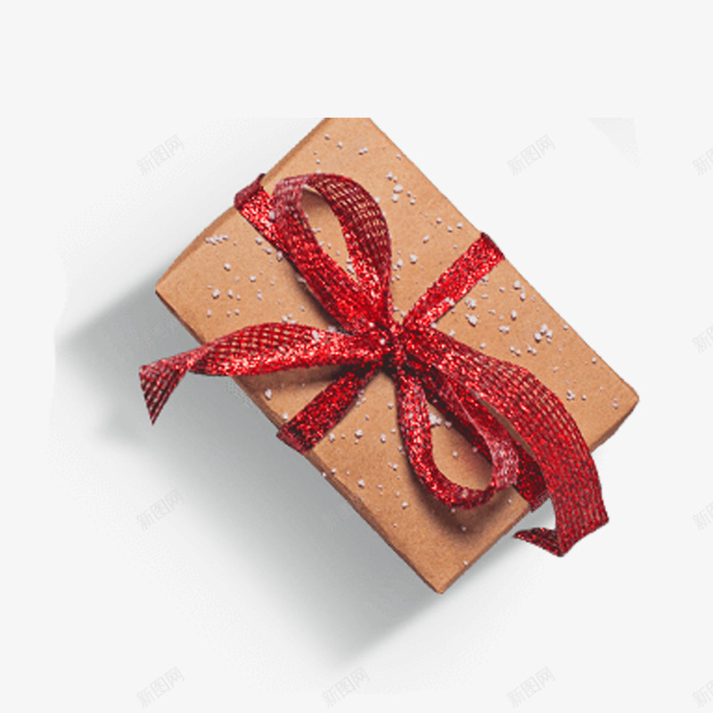 礼盒圣诞元素png免抠素材_新图网 https://ixintu.com 圣诞元素免费图片 方形 简约 雪天
