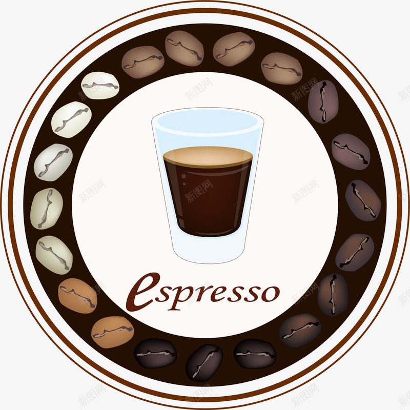 杯子咖啡圈png免抠素材_新图网 https://ixintu.com 免抠PNG 咖啡圈 图案 圆圈 背景 边框纹理