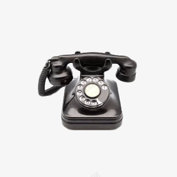 复古电话片png免抠素材_新图网 https://ixintu.com 复古 电话 转钮电话 黑白