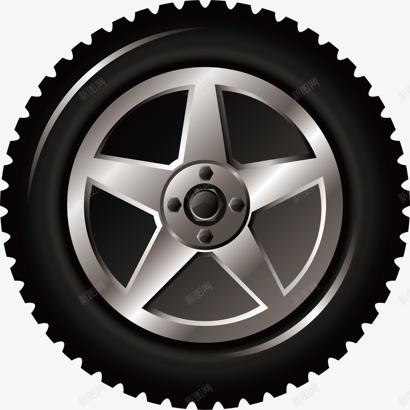 黑色轮胎png免抠素材_新图网 https://ixintu.com 构造 构造图 构造图解 汽车构造 车轮 轿车构造 零件