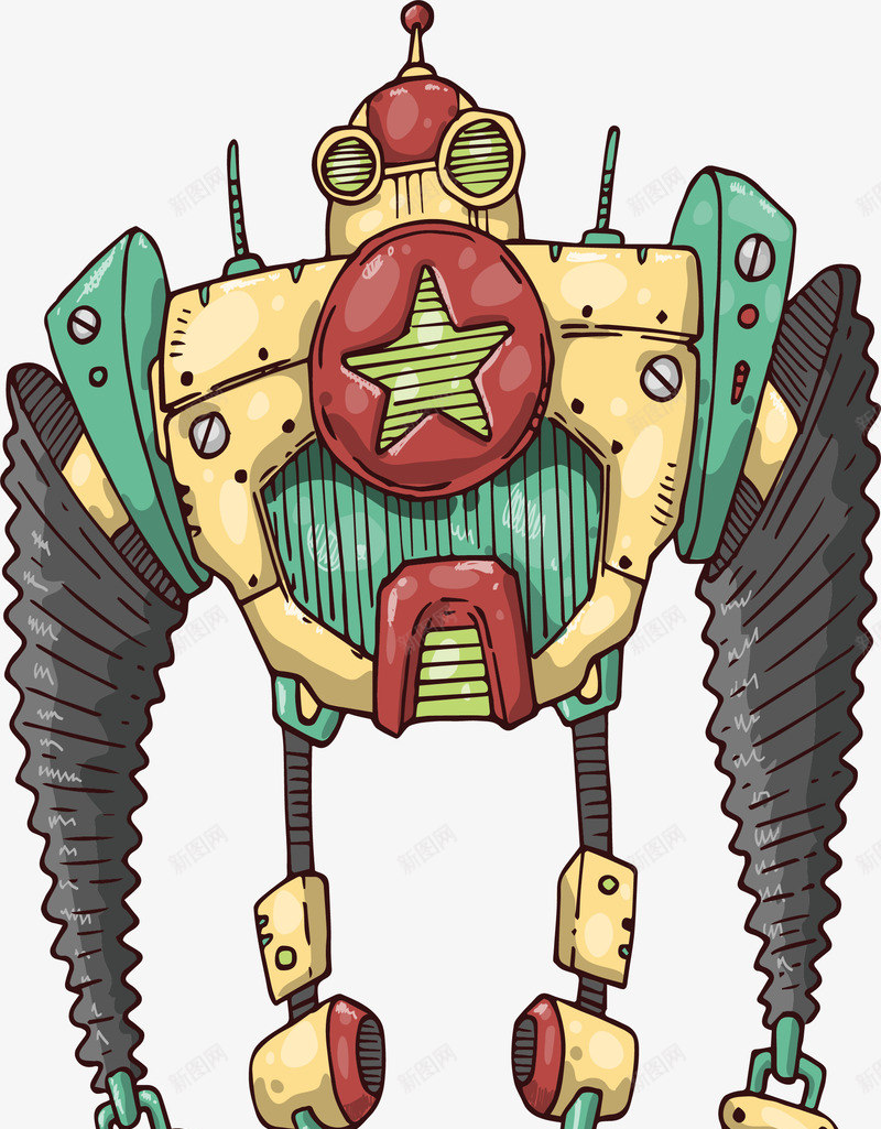 卡通模型巨型机器人png免抠素材_新图网 https://ixintu.com 卡通模型巨型机器人 巨型机器人 手绘 机器 机器人 模型