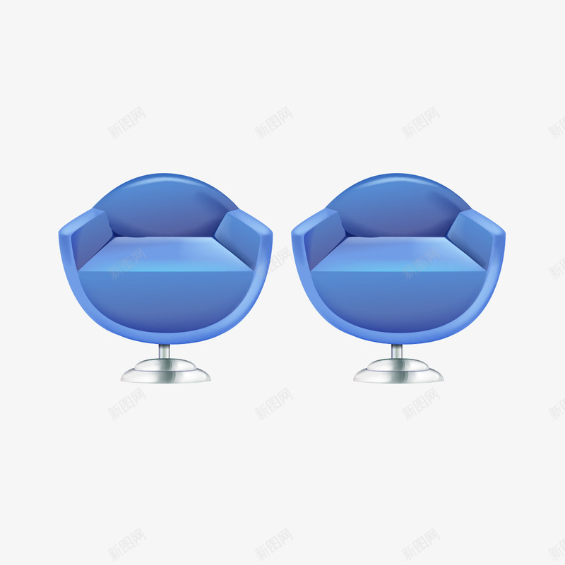 塑料按摩椅png免抠素材_新图网 https://ixintu.com 塑料 按摩椅 模型 蓝色