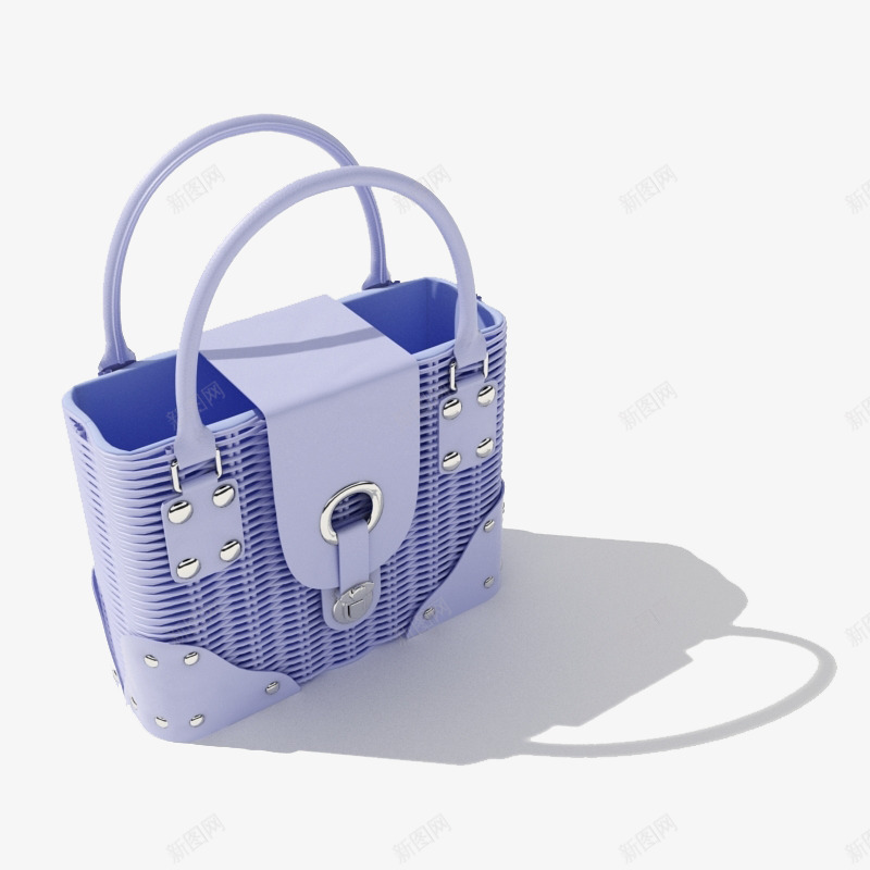 蓝色手提包png免抠素材_新图网 https://ixintu.com 包 家居 居家用品 材质 模型 源文件 生活 生活用品 用品 背包