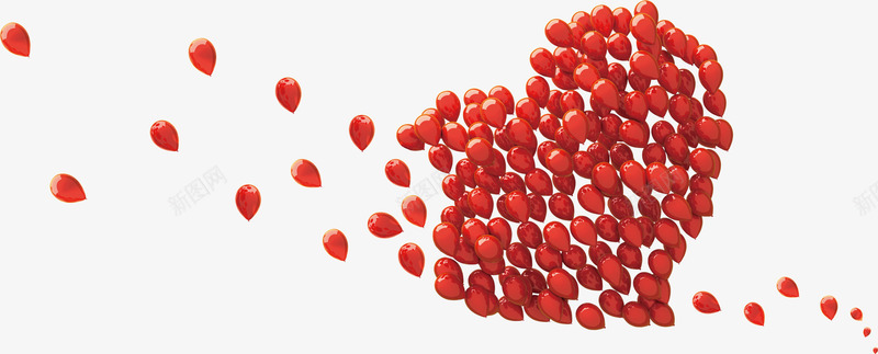 红色气球组成爱心形状png免抠素材_新图网 https://ixintu.com 气球 气球组成爱心形状 爱心 爱心形状 红色气球 红色气球爱心