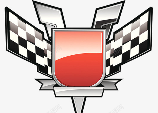 赛车徽章图标图标