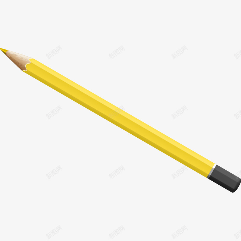 黄色铅笔模型png免抠素材_新图网 https://ixintu.com 模型 铅笔模型 铅笔素材 黄色模型