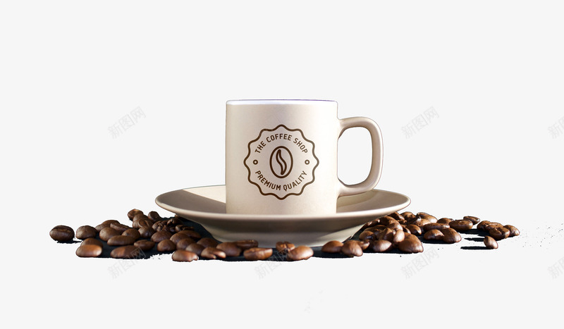 咖啡模型psdpsd免抠素材_新图网 https://ixintu.com 下午茶 咖啡 咖啡豆 杯子 餐厅