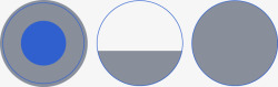 灰色圆圈蓝色线条素材
