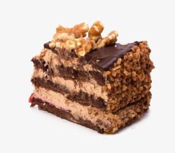 DIY食品巧克力蛋糕片高清图片