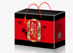 生日蛋糕手提盒红色礼品高清图片